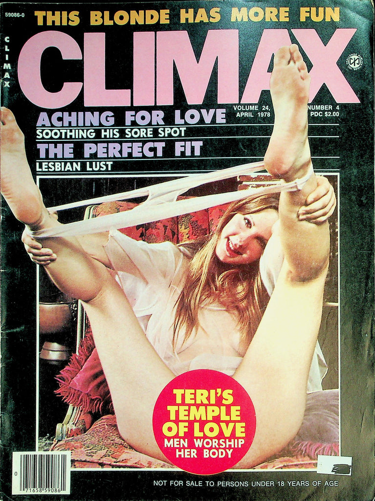 Climax Magazine  This Blonde Has More Fun / Teri's Temple Of Love  April 1978    042126lmp