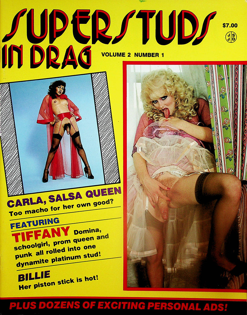 Super Studs In Drag Magazine   Carla, Salsa Queen / Billie Her Piston Stick Is Hot  vol.2 #1  1983 J. Jordan         012724lm-p