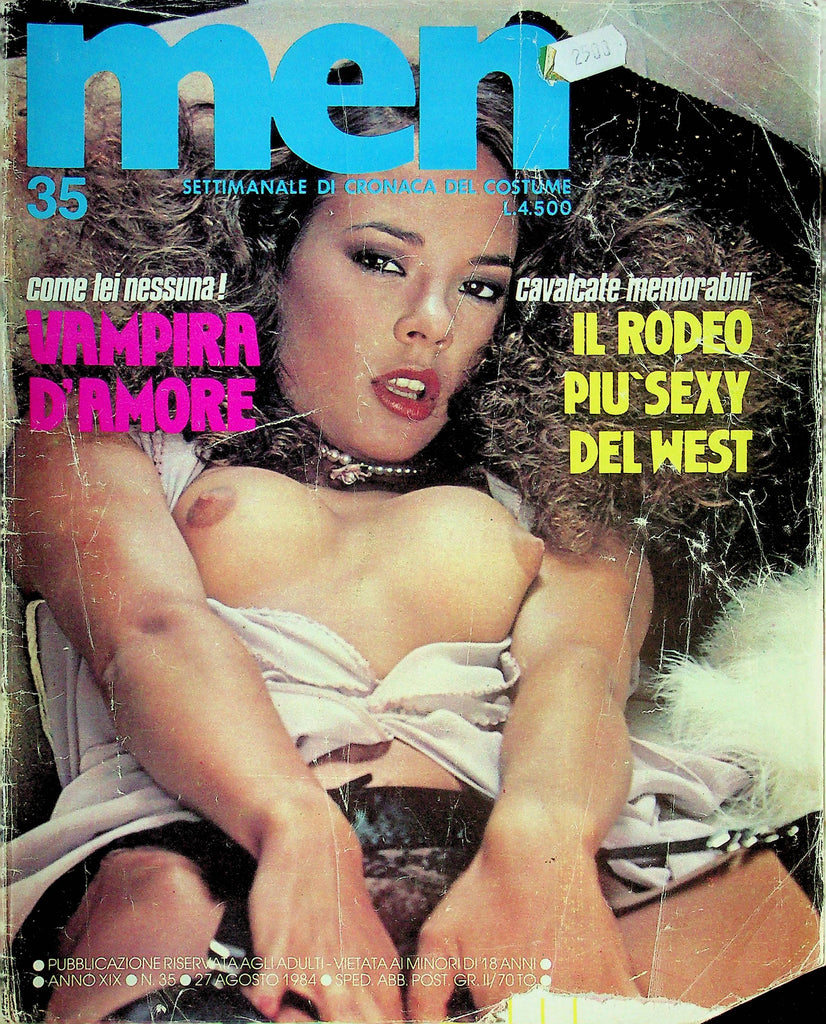 Men Magazine Vampira D'Amore August 1984 031424RP