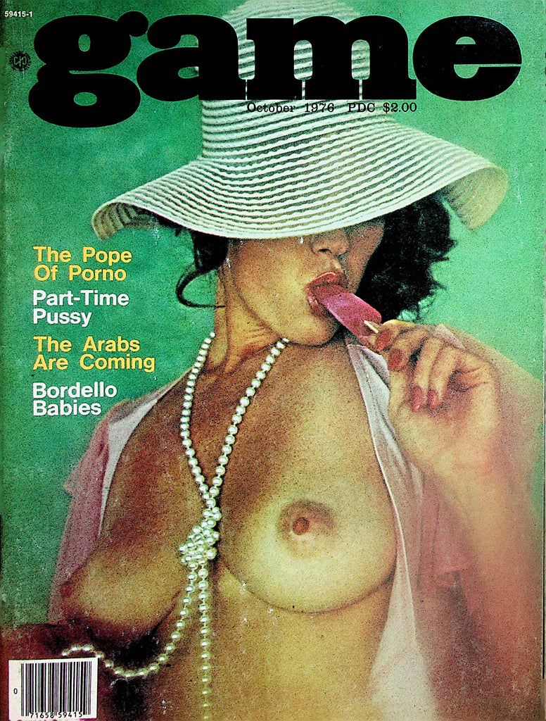 Game Magazine  Centerfold Girl Natasha / The Pope Of Porno  October 1976   031624lm-p