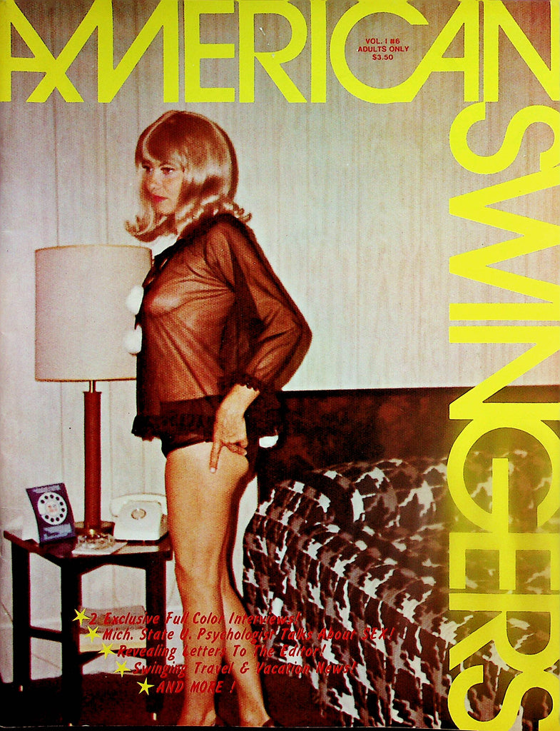 American Swingers Contact Magazine   Ads, Swinging Travel & Vacation News  vol.1 #6   1960's      032724lm-p2