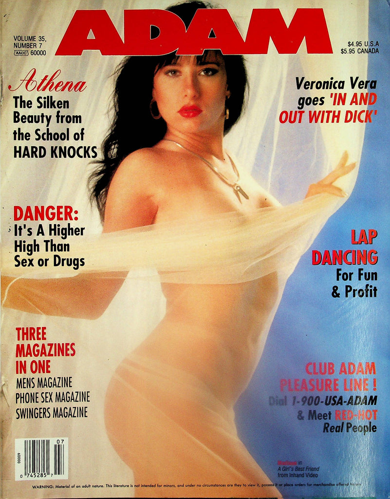 Adam Magazine   Covergirl Madison  / Veronica Vera  vol.35 #7 1991  061125lm-p