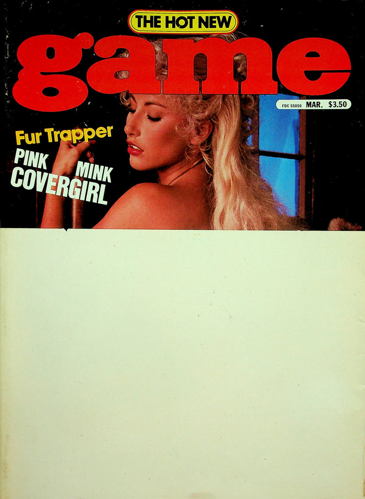 Game Magazine  Fur Trapper Pink Mink Covergirl / Titanic Tami    March 1982  030426lmp