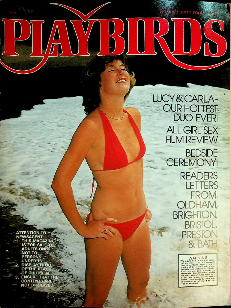 Playbirds Magazine  Lucy & Carla Our Hottest Duo Ever!  #64 1980's  041926lmp