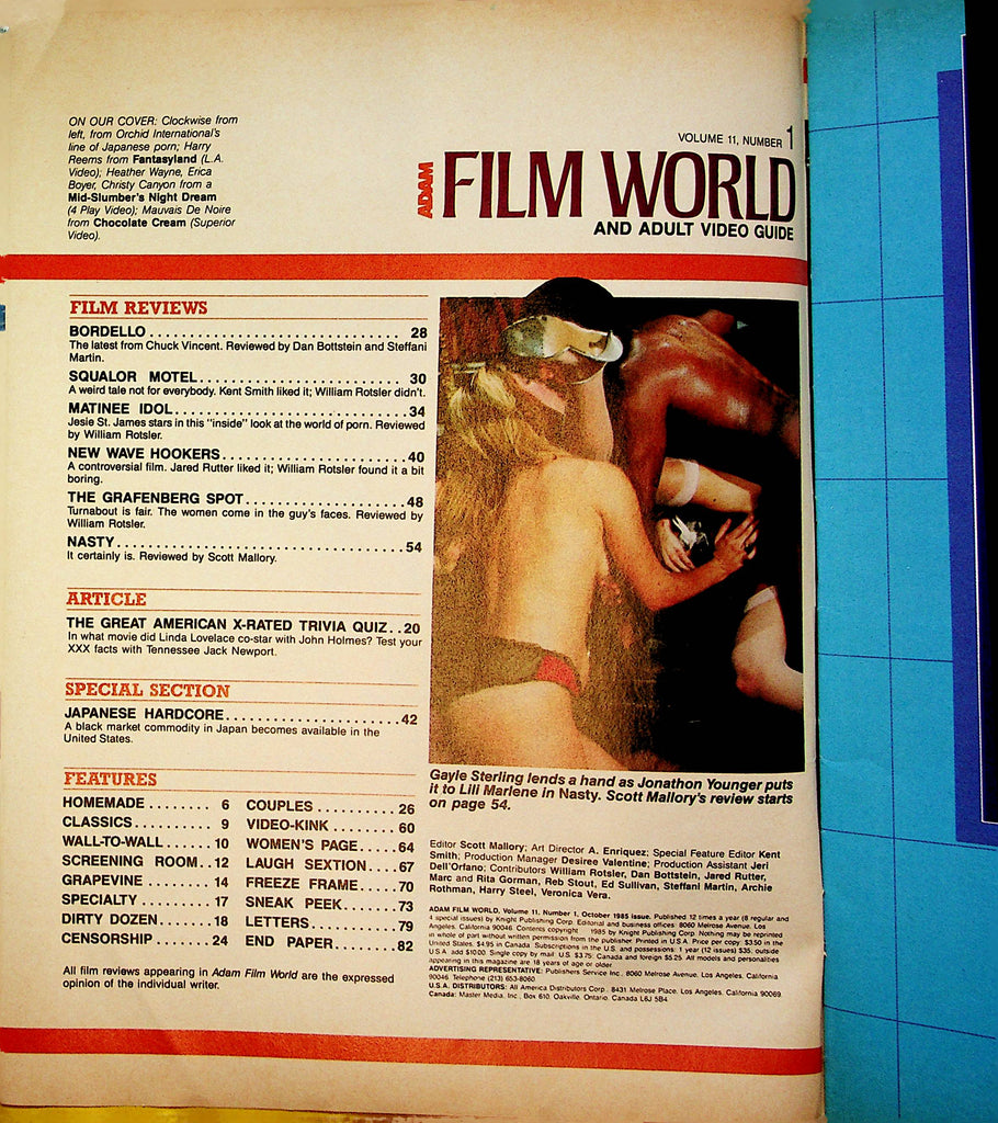 Adam Film World Guide Christy Canyon vol.11 #1 1985 072823lm-p – Mr-Magazine