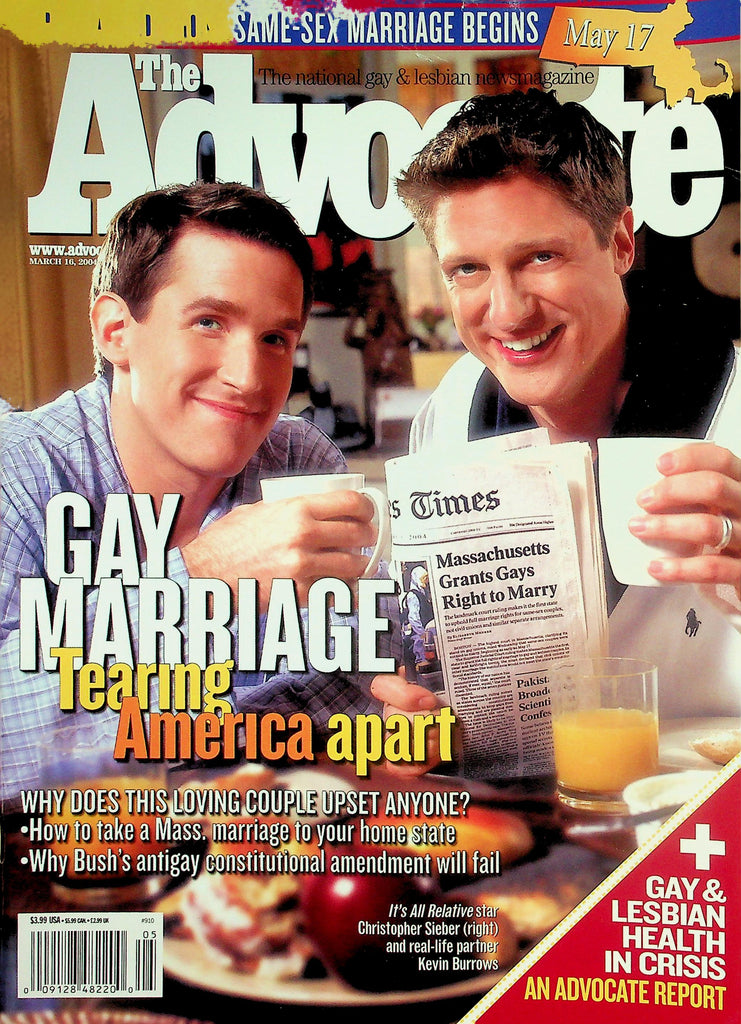 The Advocate LGBTQ Magazine  Special Edition: Same-Sex Marriage Begins - Gay Marriage Tearing America Apart  March 16, 2014     042426lmp