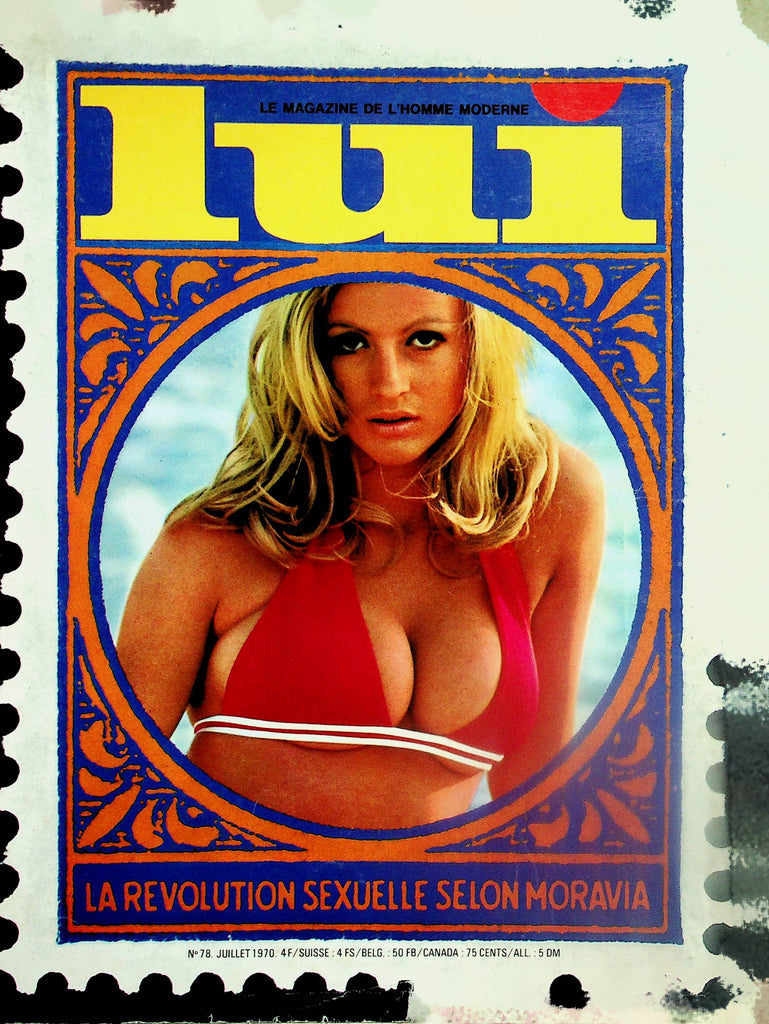 Lui French International Magazine  Centerfold Girl Elisabeth  #78 July 1970   073025lm-p