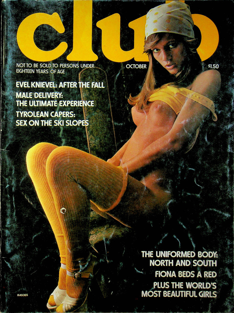 Club Magazine Evel Knievel & Fiona Beds A Red October 1975 050923RP