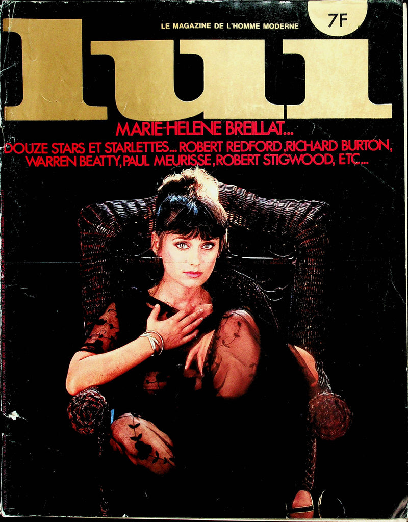 Lui French International Magazine  Marie-Helene Breillat / Robert Redford, Richard Burton  #177 1978   091325lm-p