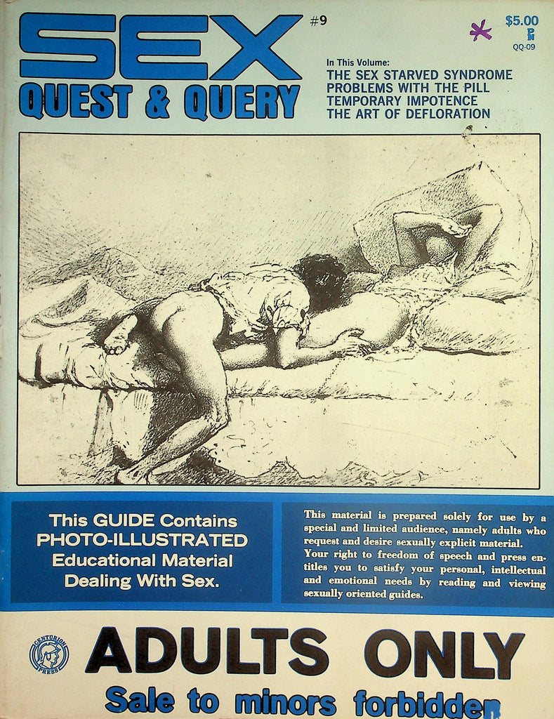 Sex Quest & Query Magazine  The First Time, Sex Starved Syndrome  & More! vol.3 #1  1973    052526lmp-GSC