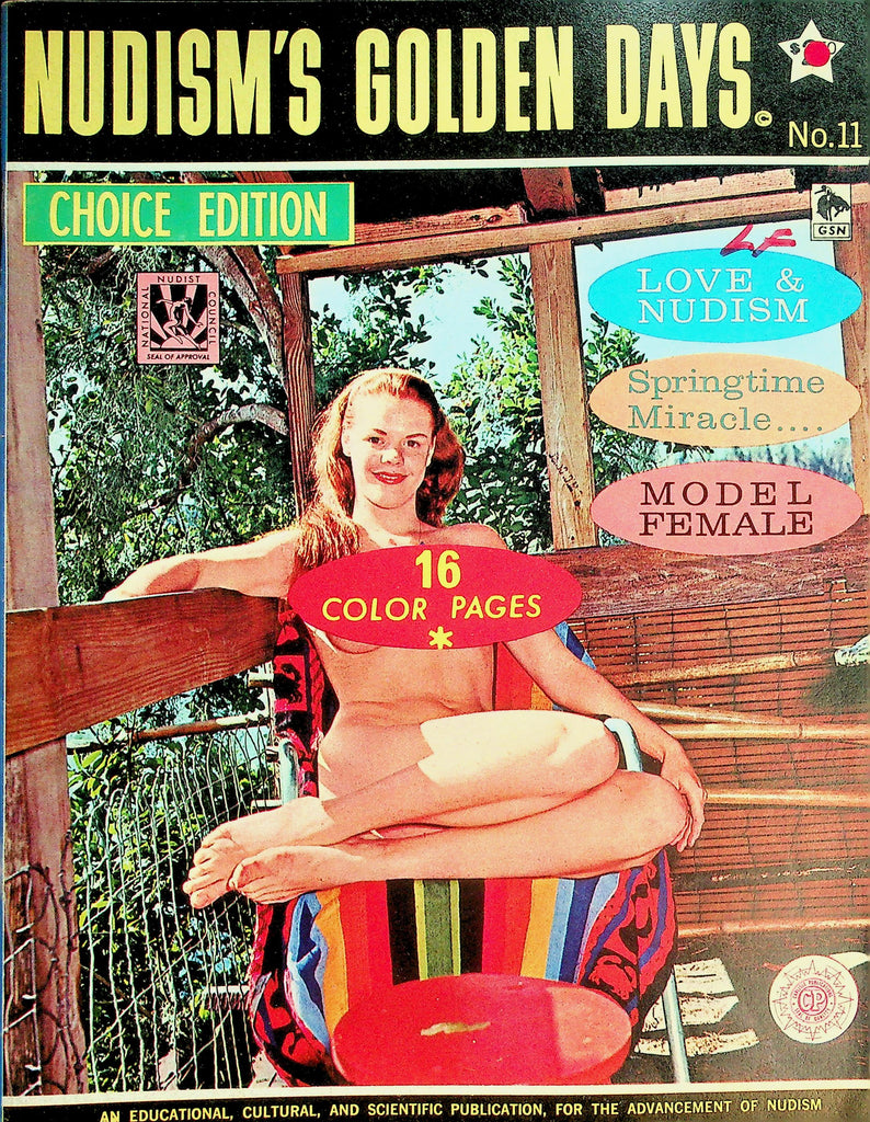 Nudism's Golden Days Magazine  Choice Edition  Love & Nudism/ Model Female  #11 1965    071026lmp-GSC