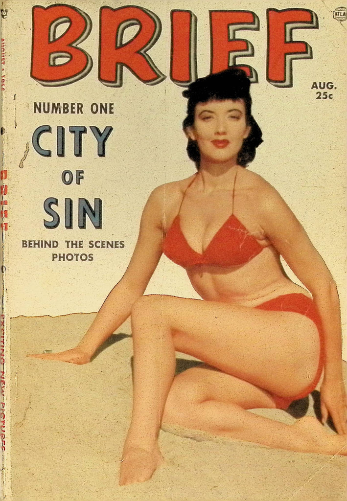 Brief Digest Magazine August 1954 City of Sin Pin Up Cheesecake Girls 102325AMP