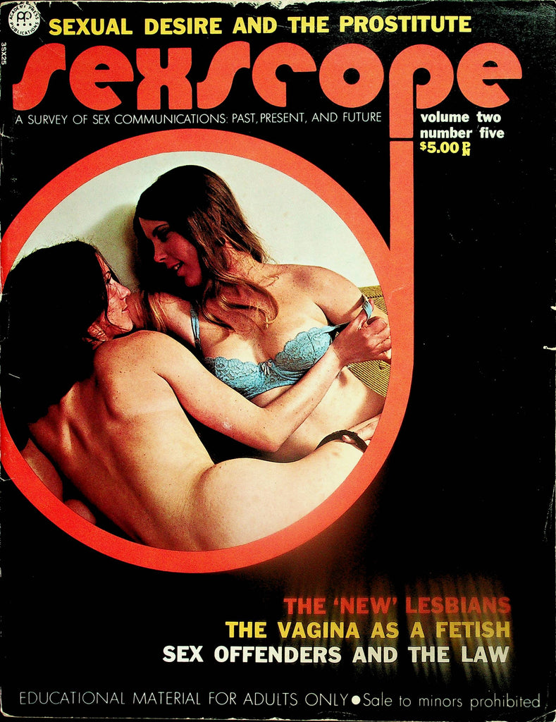 Sexscope Vintage Magazine  The 'New' Lesbians / The Vagina As A Fetish  vol.2 #5 1972    091925lm-p