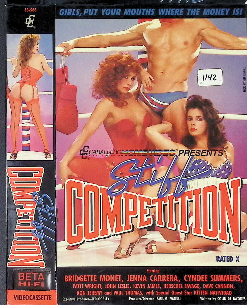 Stiff Competition with Bridgette Monet, Jenna Carrera, Cyndee Summers Adult VHS Caballero Home Video 032326AKVHS