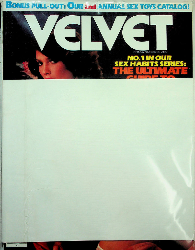Velvet Magazine  She-Male Sulka / The Ultimate Guide To Oralism For Both Sexes  February 1981  New    123025lmp