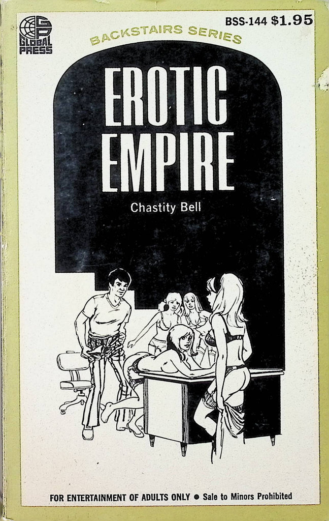 Erotic Empire by Chastity Bell Backstairs Series Global Press BSS-144 1971 Adult Erotic Paperback Novel-060524AMP