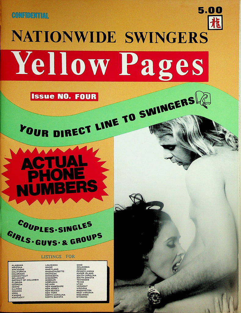 Nationwide Swingers Yellow Pages Contact Magazine   Direct Line To Swingers  #4  1970's       032924lm-p