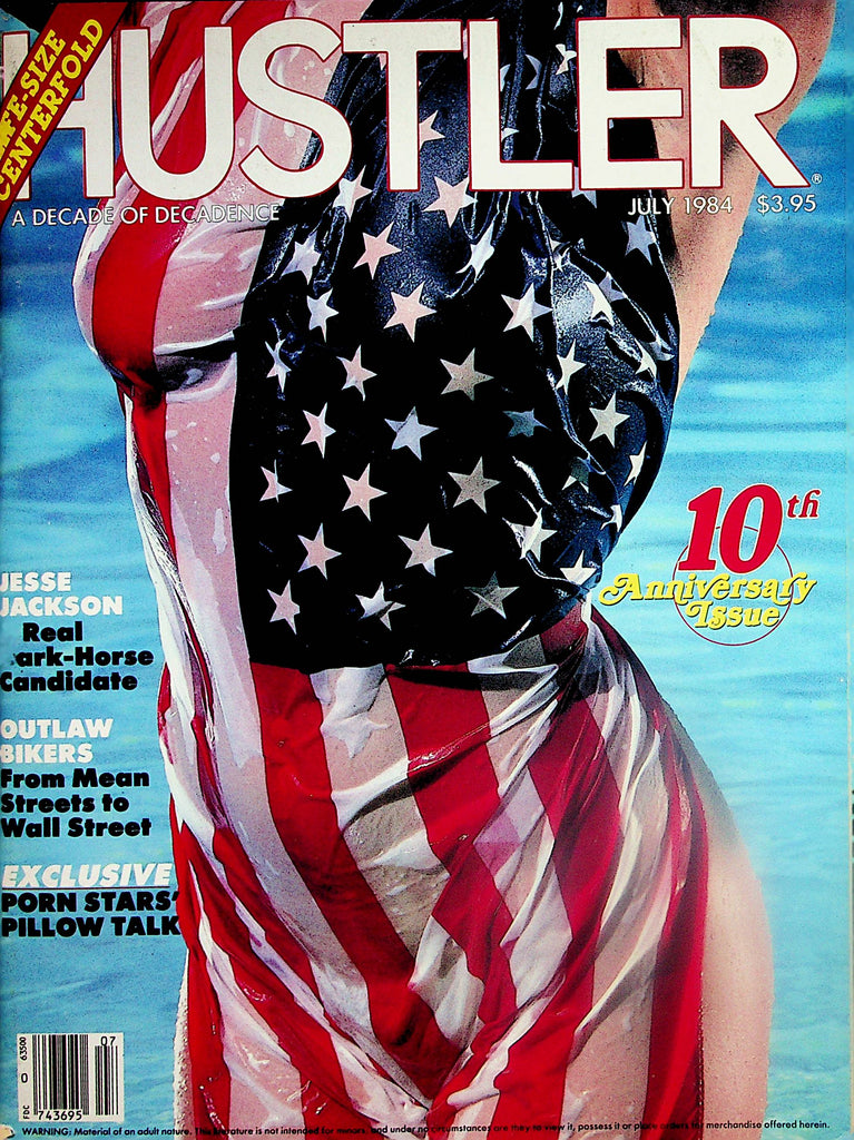 Hustler 10th Anniversary Issue Magazine  w/ Life-Size Centerfold  July 1984   021825lm-p