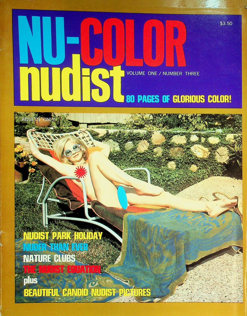 Nu-Color Nudist Magazine  Nudist Park Holiday / The Nudist Equation  vol.1 #3  1969     082626lmp-GSC