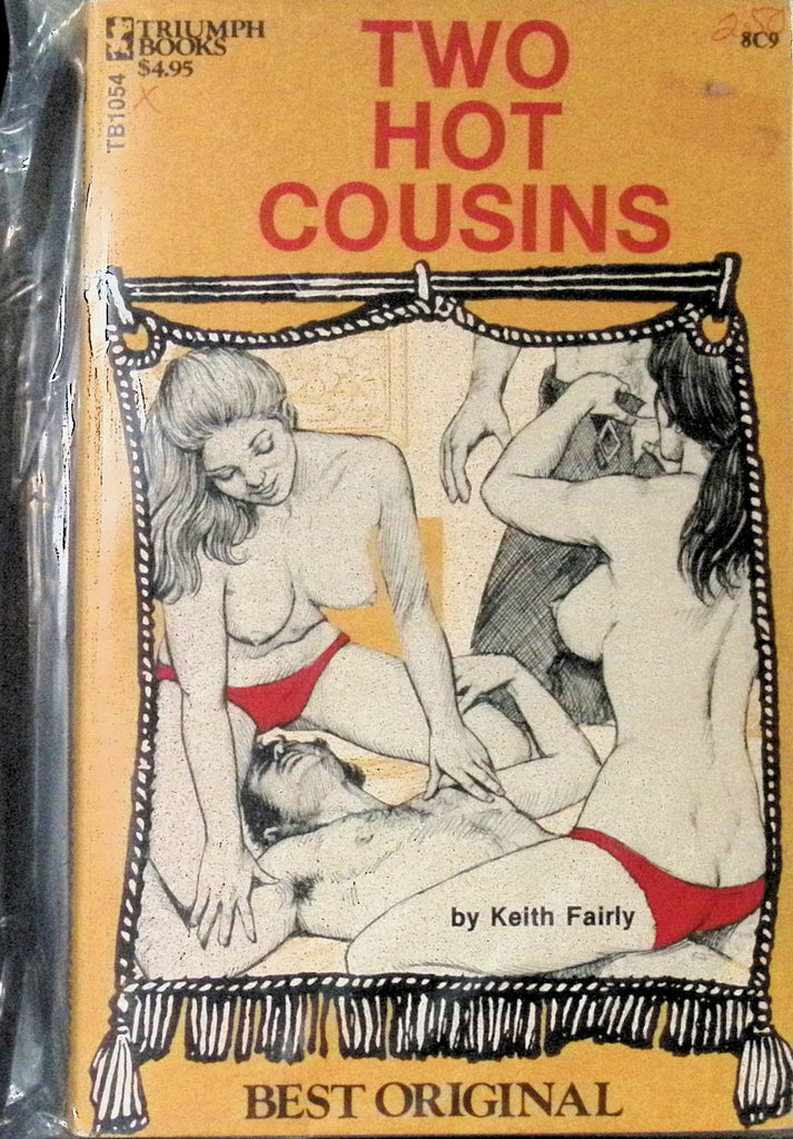 Two Hot Cousins by Keith Fairly Best Original Triumph Books Greenleaf Classics 1970s Adult Novel -042224AMP