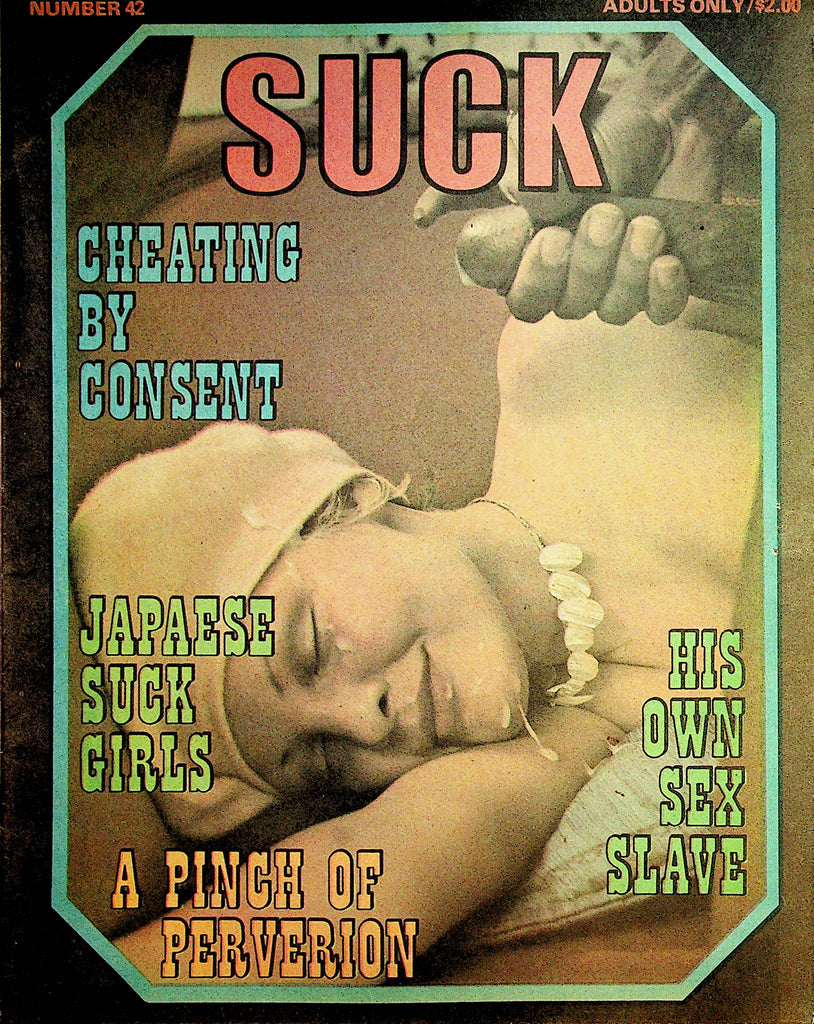Suck Vintage Newspaper Magazine  Japanese Suck Girls / A Pinch Of Perversion #42   1970's      080123lm-p