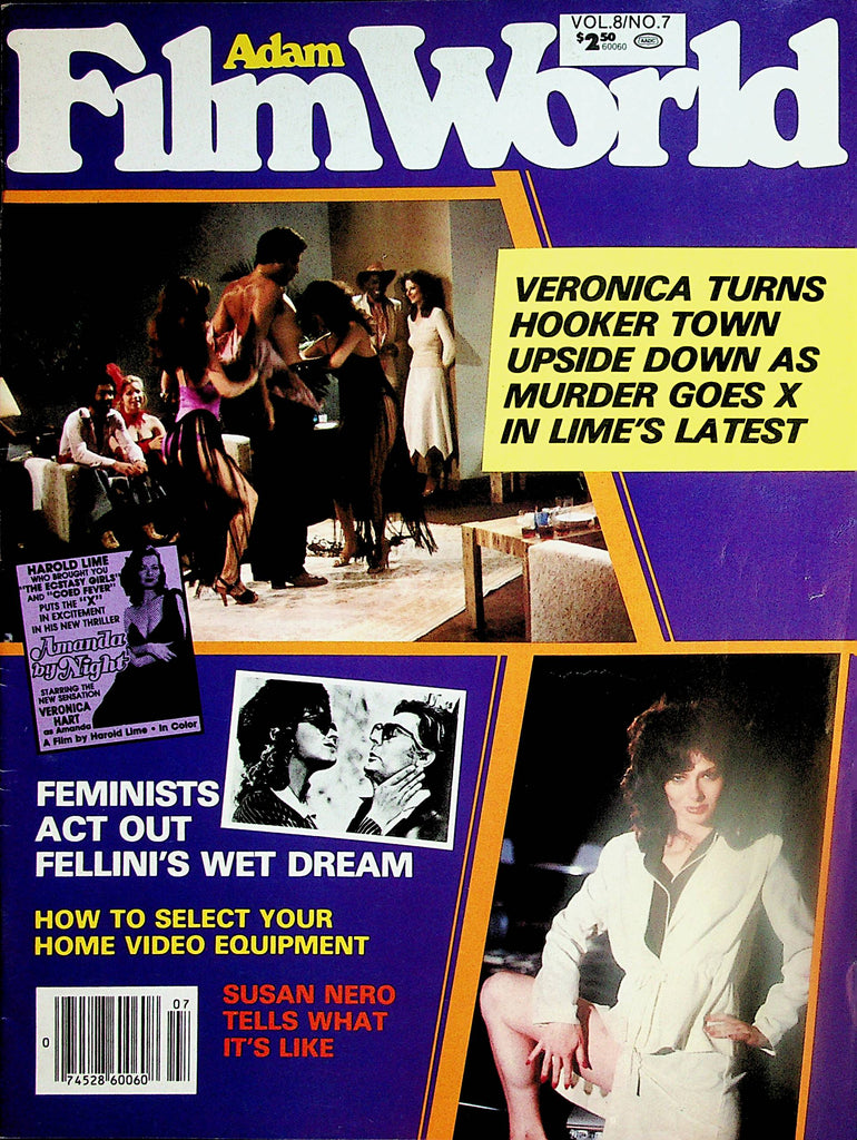 Adam Film World Magazine  Veronica Hart, Susan Nero, & More! vol.8 #7  1981    121224lm-p