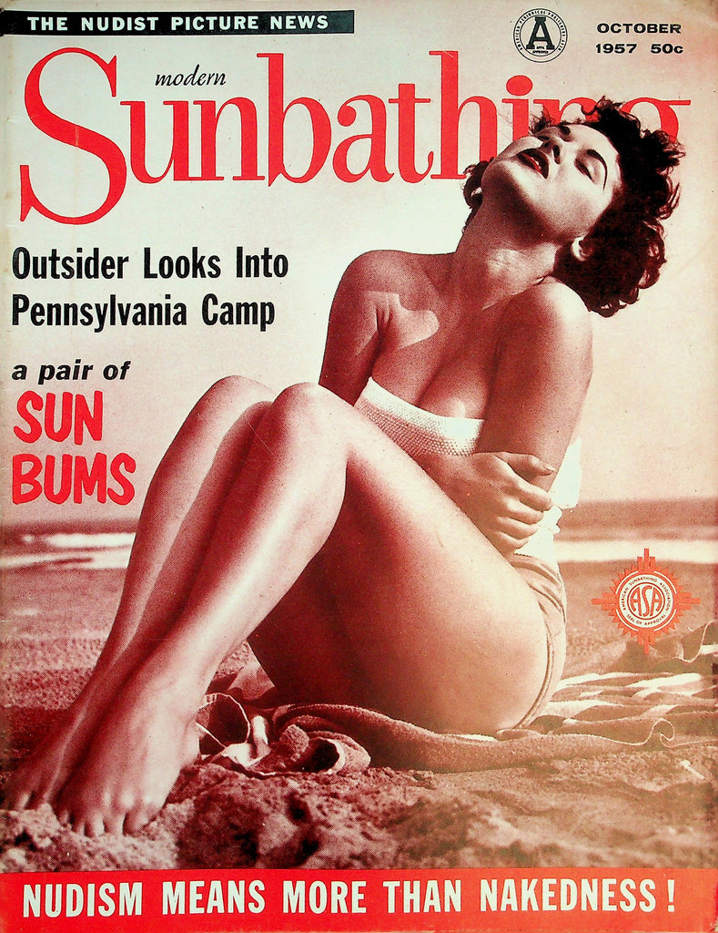 Modern Sunbathing Nudist Magazine Nudism Means More Than Nakedness!  October 1957  072526lmp-GSC
