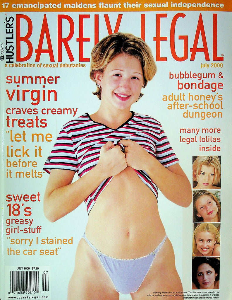 Hustler's Barely Legal Adult Magazine Valentine & Betty July 2000 060724RP