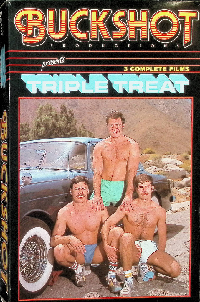 Triple Threat Buckshot Productions Magic of Power Heads Up Frank Vickers Neal Shaw Doug Weston 1995 Gay Male Adult VHS 081924AMPVHS2
