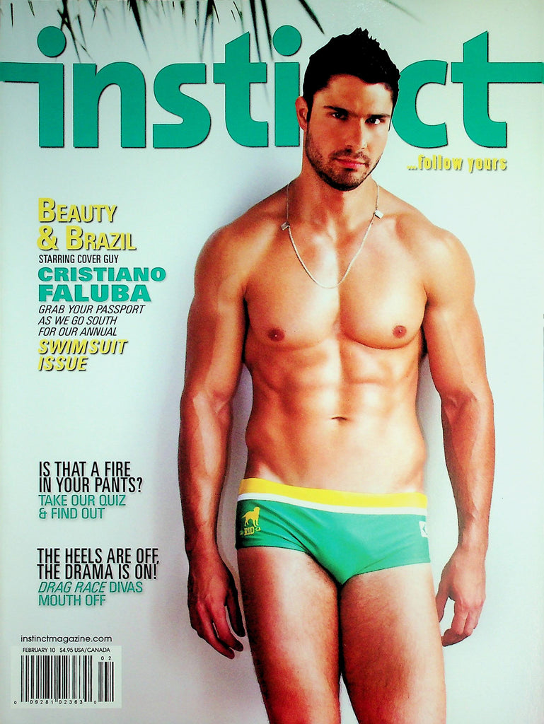 Instinct Gay Interest Magazine  Beauty & Brazil Starring Cover Guy Starring Cover Guy Cristiano Faluba  February 2010 042226lmp