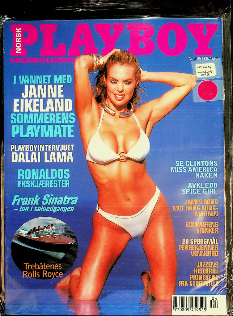Playboy Norway International Magazine  Janne Eikeland Playmate / James Bond/ Spice Girl   #4  1998  022826lmp