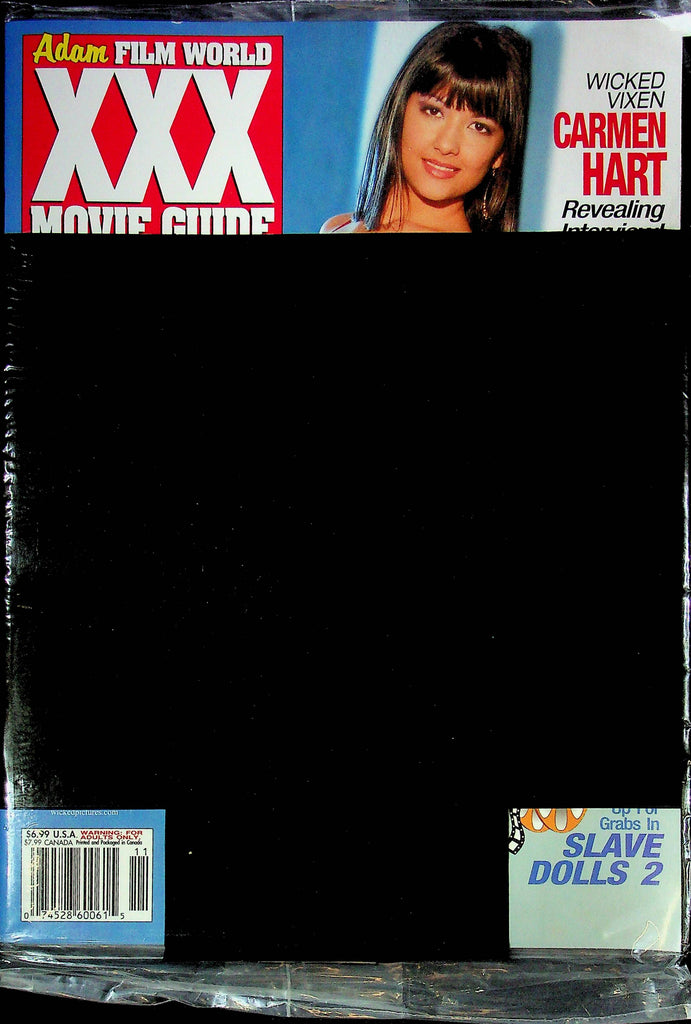 Adam Film World XXX Movie Guide Magazine Carmen Heart SEALED 121824RP