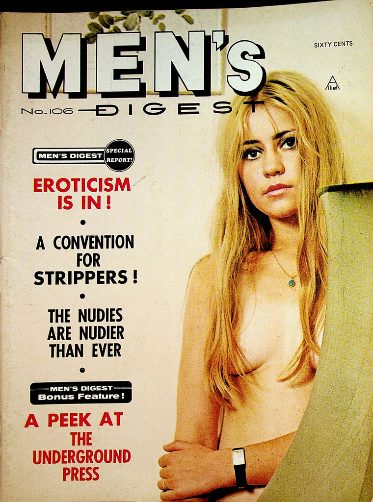 Men's Digest Magazine   Covergirl Yvonne Jurgen  #106 1969     061623lm-p