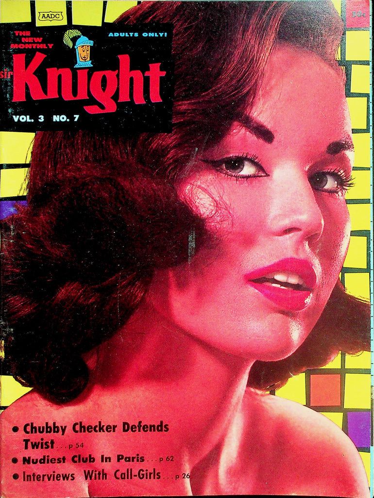 Sir Knight Magazine  Covergirl Linda Duryea / Chubby Checker  vol.3 #7 July 1962     040326lmp