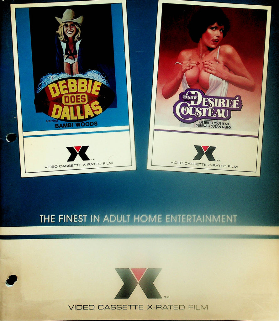 X Video Cassette X-Rated Film Catalog  Linda Lovelace, Georgina Spelvin , Desiree Cousteau & More!  1980's    101725lm-p