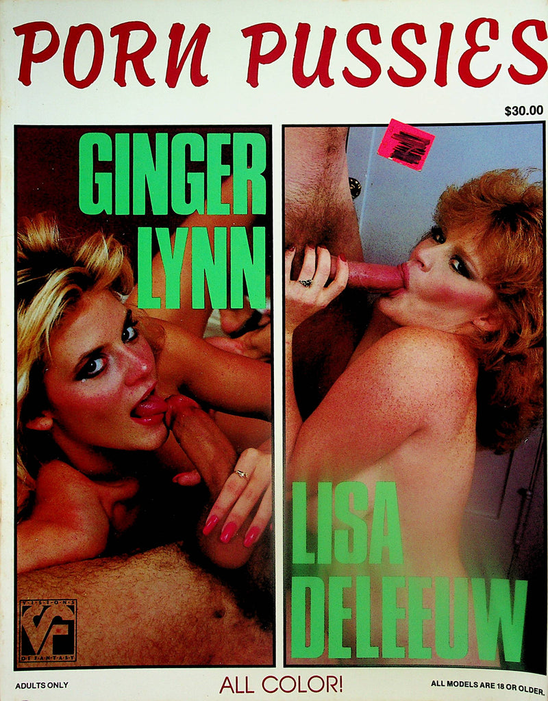 Porn Pussies Magazine  Ginger Lynn / Lisa Deleeuw  #1  1980's     091824lm-p