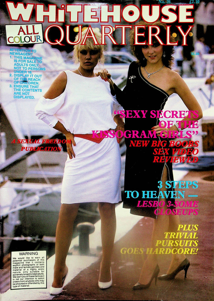 Whitehouse Quarterly Magazine  Sexy Kissogramgirls  #31 1990's    061325lm-p