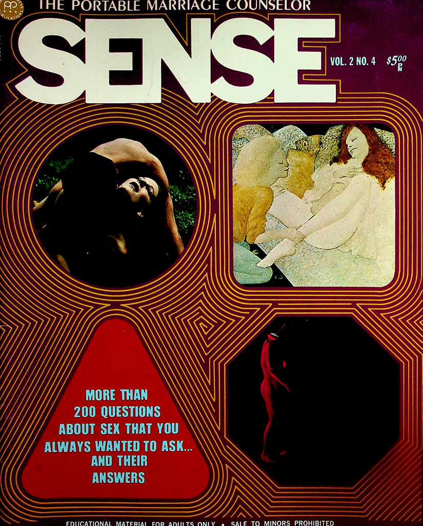 Sense Magazine  The Portable Marriage Counselor - Questions You Always Wanted To Ask About Sex  vol.2 #4 1972  by Academy Press     060724lm-p