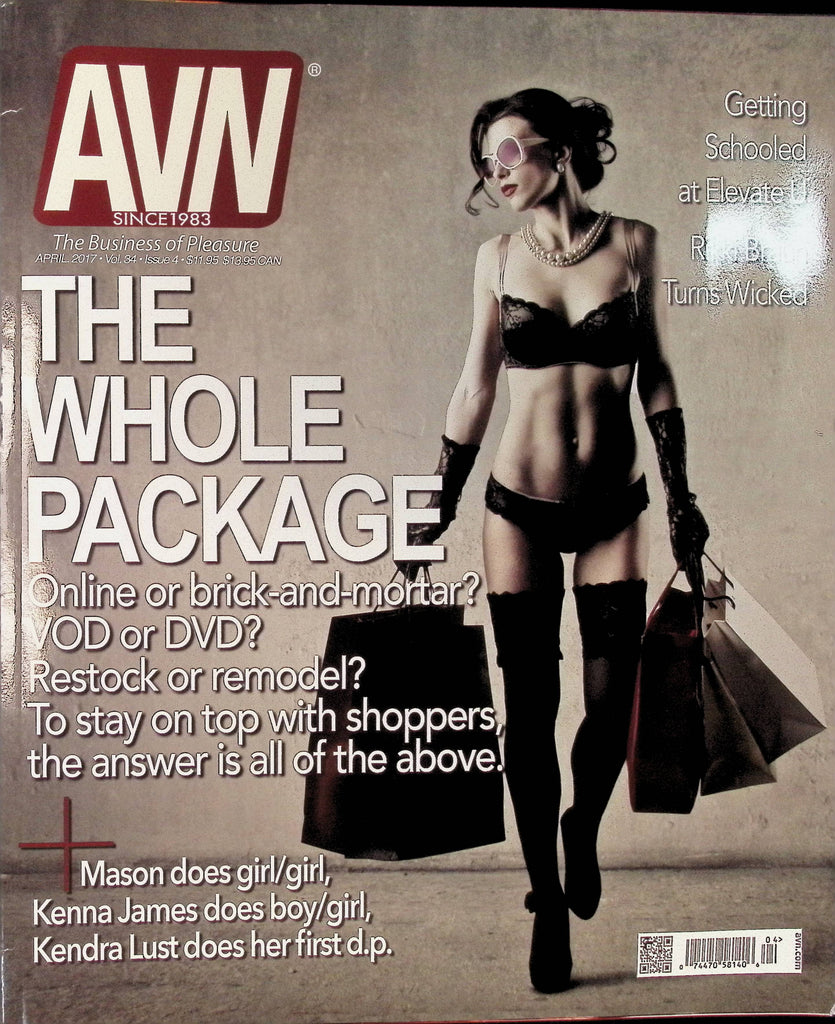 AVN Adult Video News Magazine April 2017 Kenna James Kendra Lust Rikki Braun 101825AMP