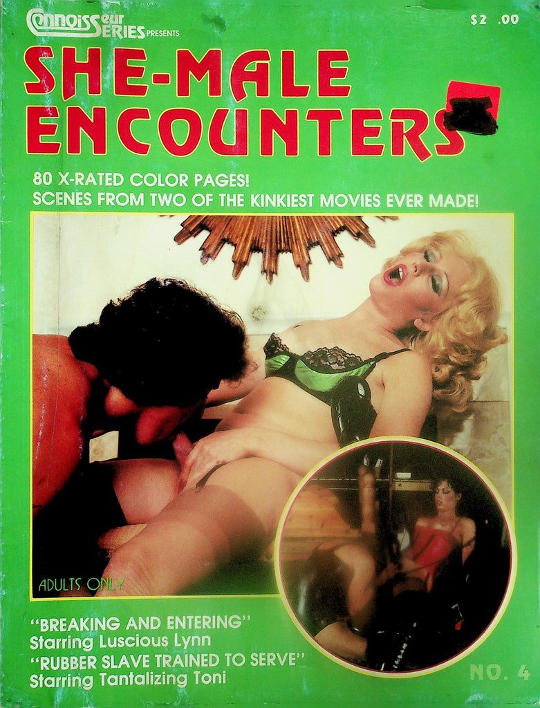 She-Male Encounter Magazine  Luscious Lynn / Tantalizing Toni   #4 1980's     121625lmp
