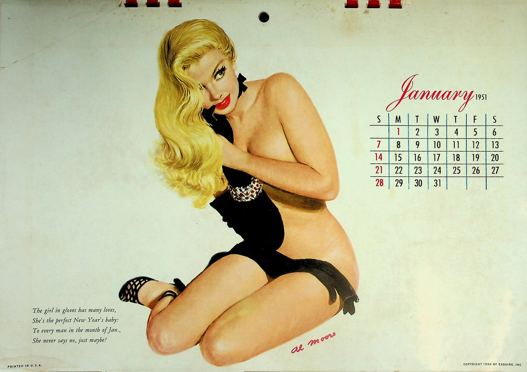 The Esquire Girl 1951 Calendar     041926lmp