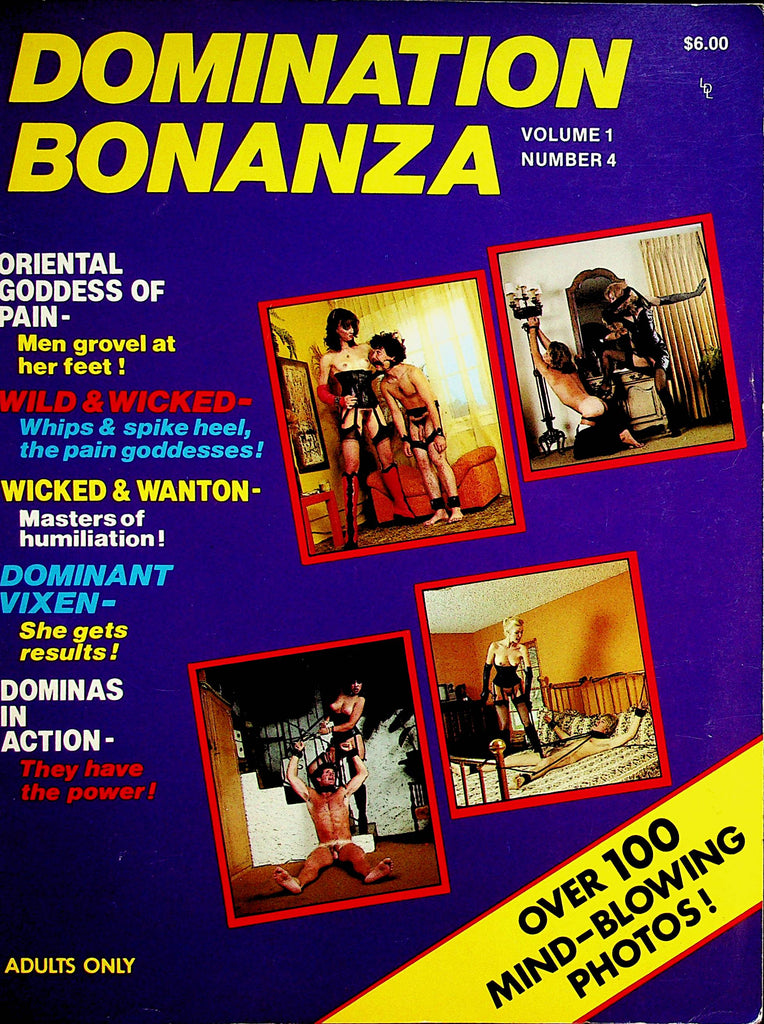 Domination Bonanza Magazine Oriental Goddess Of Pain / Dominant Vixen  vol.1 #4  1981 London Enterprises    062723lm-p