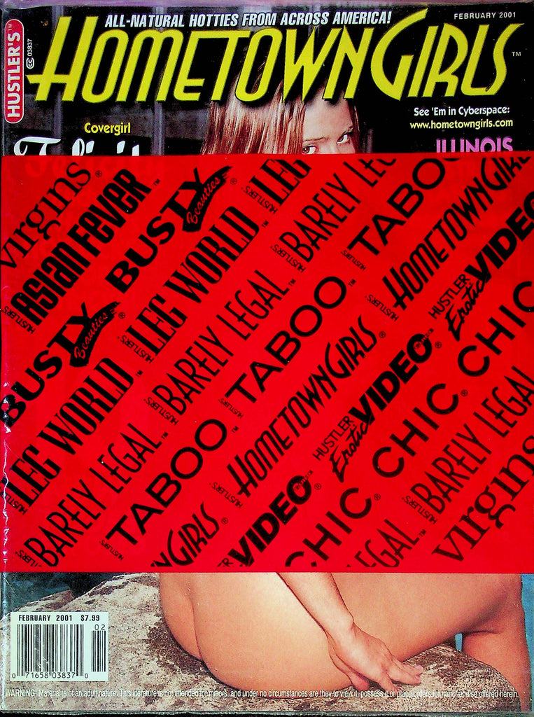 Hustler's Hometown Girls Magazine Felicity February 2001 SEALED 010224RP