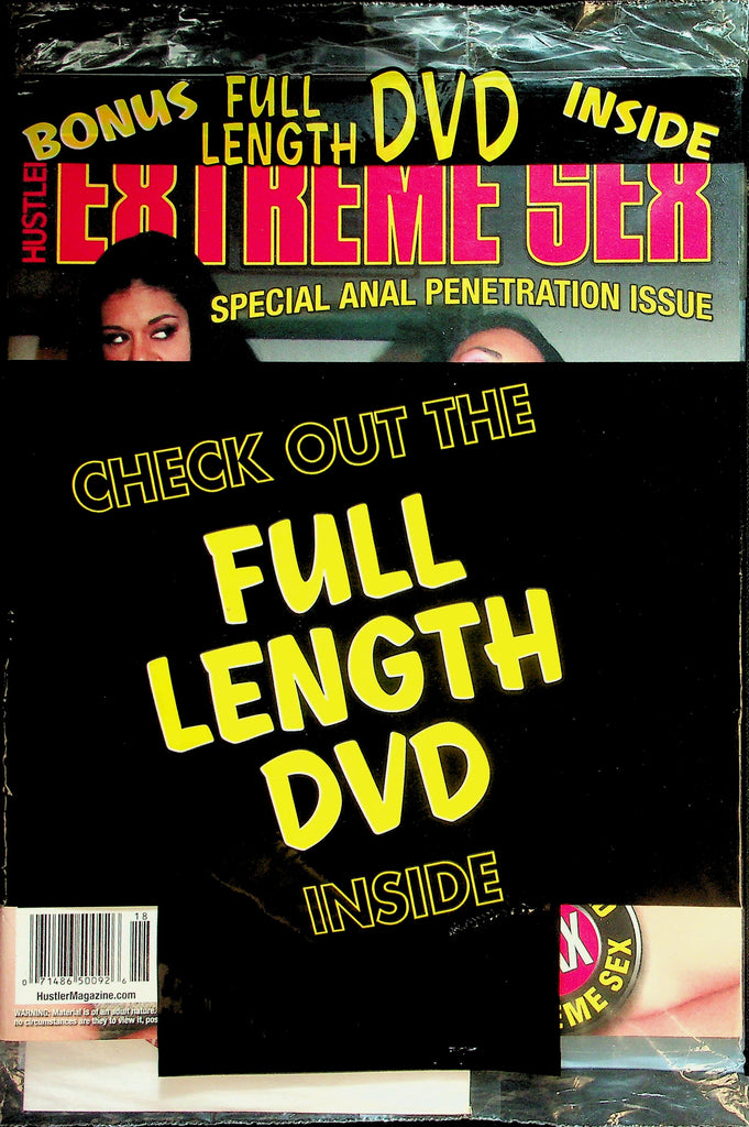 Hustler Extreme Sex Magazine  Special Anal Penetration Issue w/DVD  New/Sealed   041426lmp