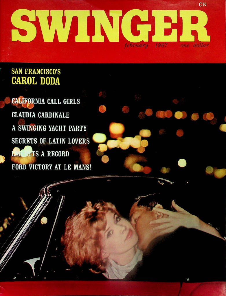 Swinger Vintage Magazine   Carol Doda / Claudia Cardinale   February 1967    101525lm-p