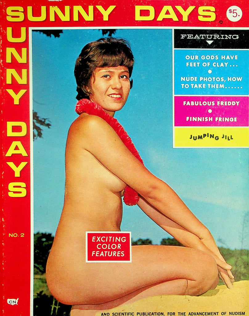 Sunny Days Nudist Magazine  Jumping Jill, Nudist Photography, Summer Season, And More! Over 200 Pages!  #2  1960's      102126lmp-GSC