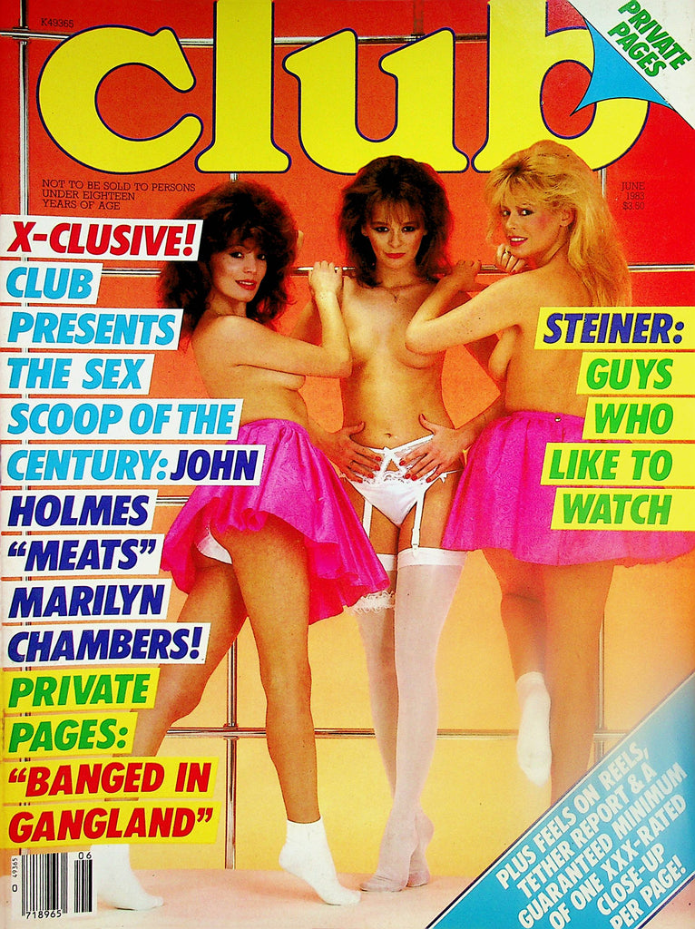 Club Magazine  John Holmes "Meats" Marilyn Chambers  June 1983     020624lm-p2