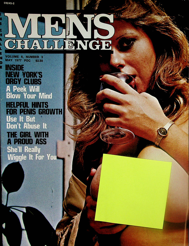 Mens Challenge Magazine  Covergirl Denise / Candy Samples May 1977   010824lm-p