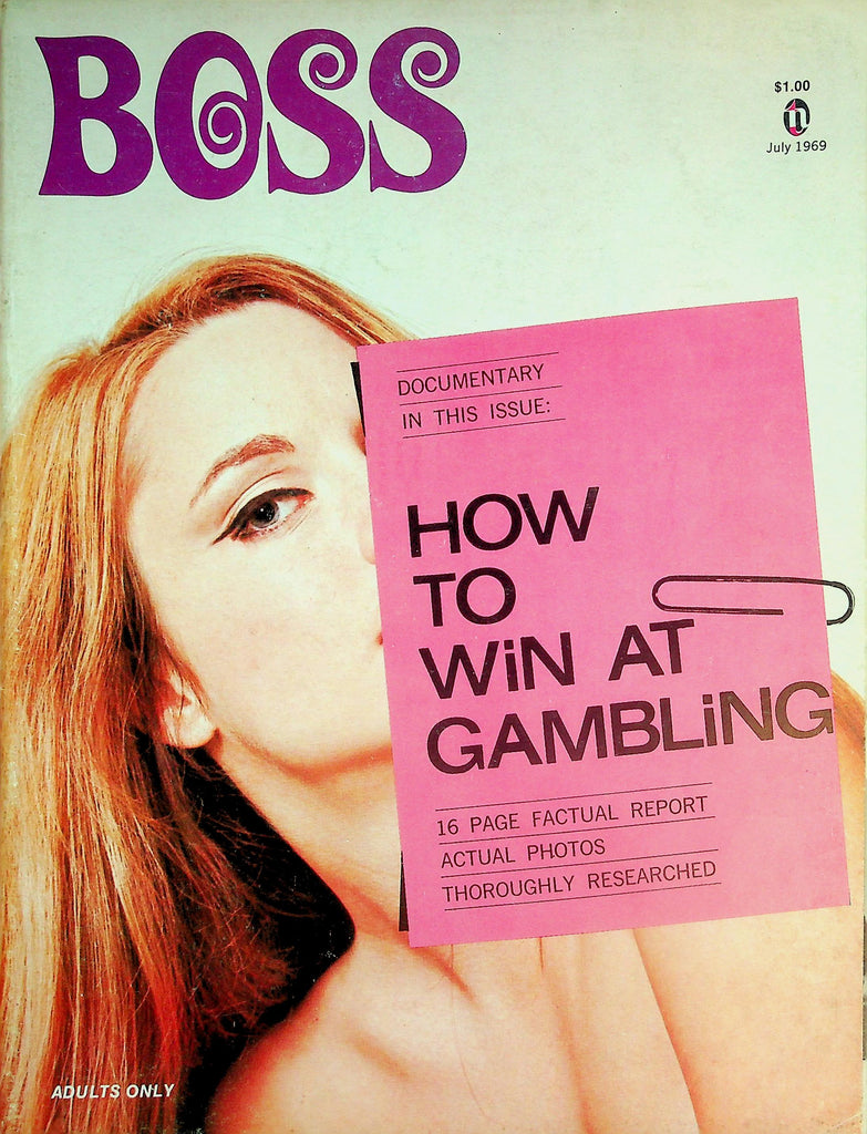 Boss Magazine   Centerfold Homebody Sandy / How To Win At Gambling  July 1969       051326lmp
