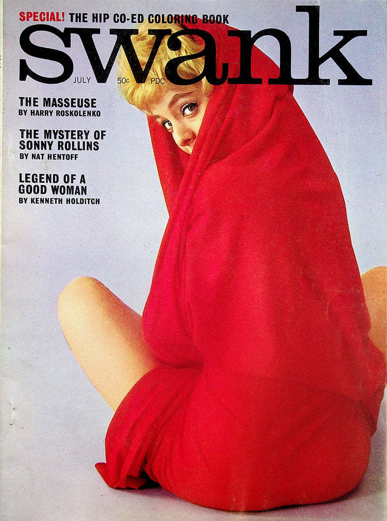 Swank Vintage Magazine  Covergirl Sheilagh Brennon / with Coloring Book  July 1962    022525lm-p